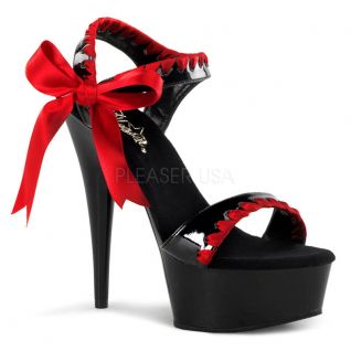 Sandale noir et rouge   DELIGHT-615